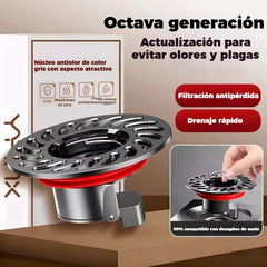 🔥¡Compra 1 y llévate 1 GRATIS!（2 piezas）🔥 Desagüe universal de latón para suelo con núcleo desodorizante antiolor 🚿✨