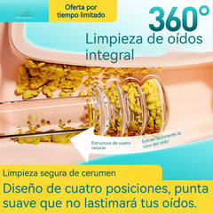 🔥【Compre 1 y obtenga 1 gratis（2 caja contiene 48 piezas）】👂✨Nuevo palito de limpieza de oídos de doble cabeza especialmente diseñado