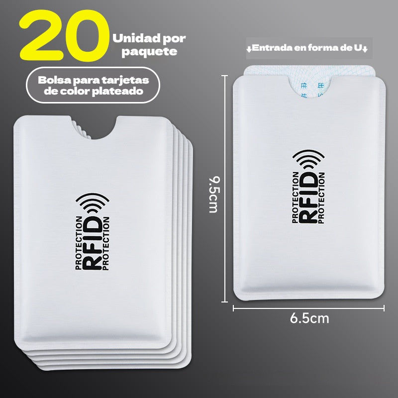 🔥【20 piezas】💳Funda protectora RFID para tarjetas de crédito
