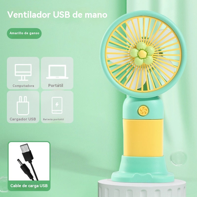 【Compra 1 y llévate 1 gratis】Mini ventilador portátil, recargable por USB, de mano.