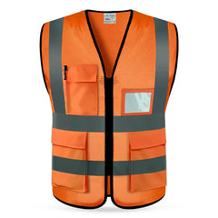【Compra 1 y llévate 1 gratis】Chaleco reflectante para obras de construcción de verano, ropa reflectante, chaleco de seguridad, transpirable