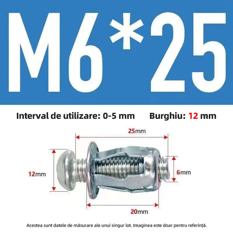 50%OFF【100 piezas】Tuerca de tapa de tornillo de expansión M4M5M6 Tuerca de remache
