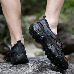 【38-46】2025 nuevos zapatos de senderismo al aire libre zapatillas informales antideslizantes resistentes al desgaste y transpirables