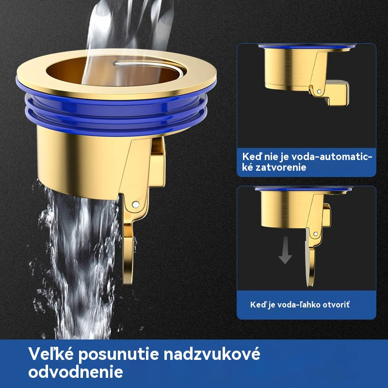 🔥Kúpte 1, získajte 1 ZADARMO!🔥 Univerzálny mosadzný podlahový odtok s protizápachovým deodorizačným jadrom 🚿✨