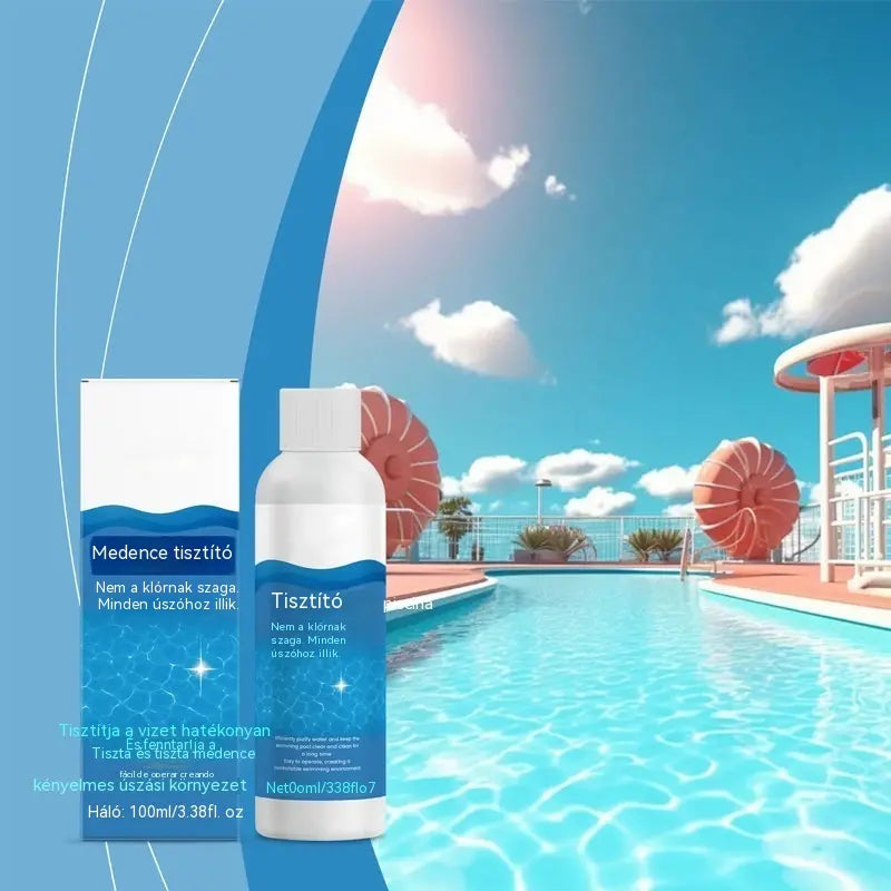 ⏰💦2 darab 8900 Ft🏊‍♂️ Medencetisztító folyadék – Kristálytiszta víz órák alatt, erőfeszítés nélkül ✨
