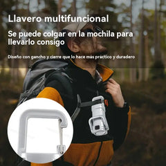 【Compra 1 y llévate 1 gratis】🔥Gran oferta⚡Linterna mini para llave súper brillante e impermeable con salida de 1200 lm