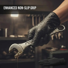 【25€】100 unidades⚡50% de descuento🎁 Guantes profesionales de nitrilo: duraderos, antideslizantes y resistentes a manchas y arañazos.