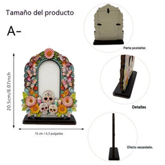❤️Decoración tradicional de madera para fotos del Día de los Muertos