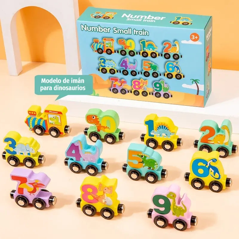 🚂 Tren numérico magnético para niños | Juguete de construcción educativo para aprender jugando
