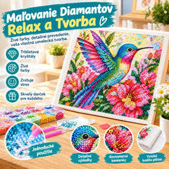 ✨【30 cm * 30 cm】 💥 Ručne vyrobená diamantová maľba - dekoratívna nálepka na stenu