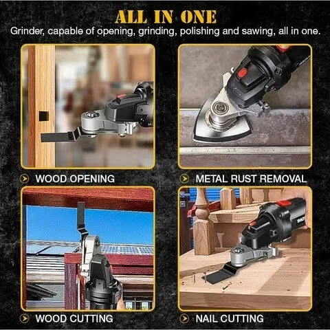 🔥Oferta  2025🎁🎁Conjunto convertidor de amoladora angular, adaptador de cabezal universal, convertidor de amoladora angular de acero al carbono a herramienta múltiple🔥🔥
