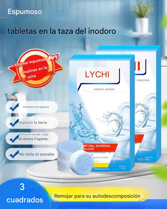 【3 paquetes (1 paquete de 16 tabletas)】✨ Potente espuma limpiadora para inodoros: elimina rápida y eficazmente la suciedad, los olores y la cal, ¡dejando su inodoro fresco y limpio!
