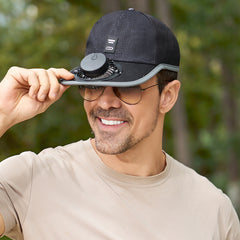 🧢Gorra de béisbol para ventilador con energía solar para exteriores
