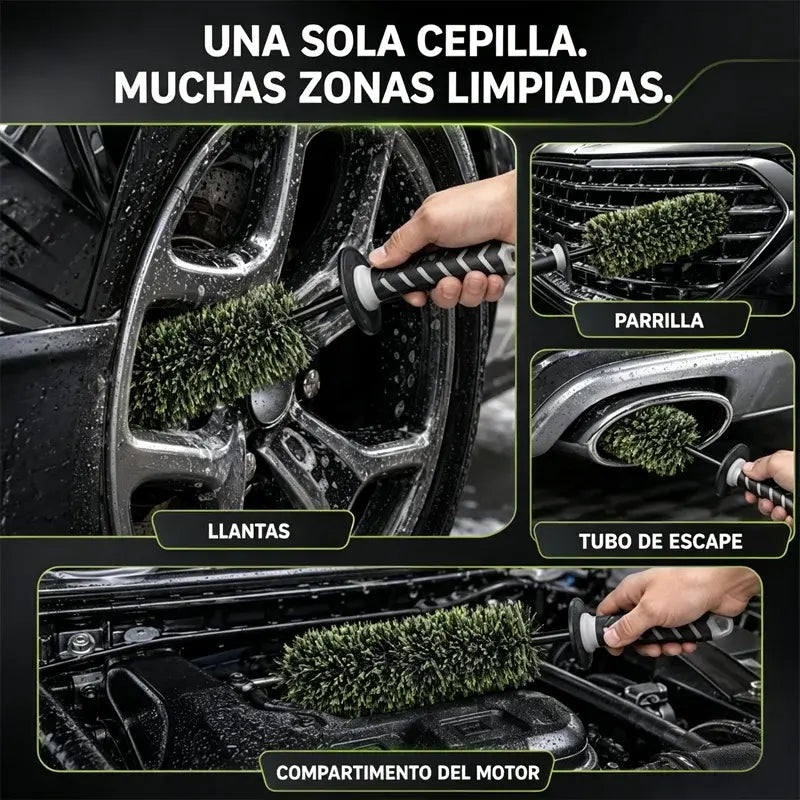 🚗✨ Cepillo Multiusos para Llantas – Ideal para rin, neumáticos y zonas de difícil acceso 🧽