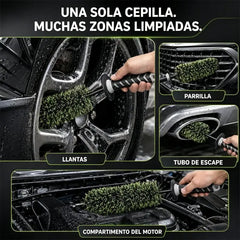 🚗✨ Cepillo Multiusos para Llantas – Ideal para rin, neumáticos y zonas de difícil acceso 🧽