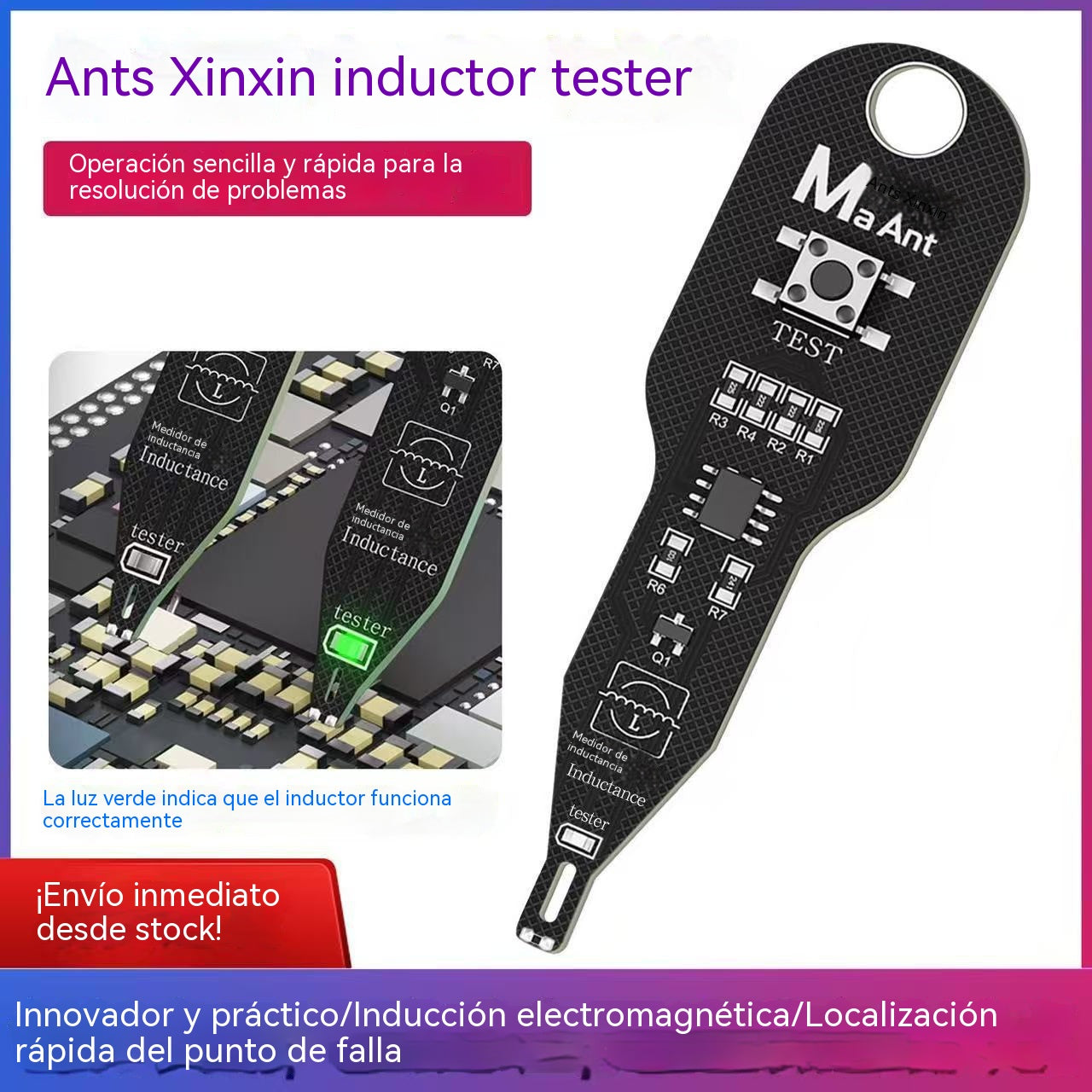 🔥【2 unidades por 25 euros】Detector de fallos de placa base inductivo de alta precisión: una herramienta importante para localizar y detectar fallos electromagnéticos en teléfonos móviles.