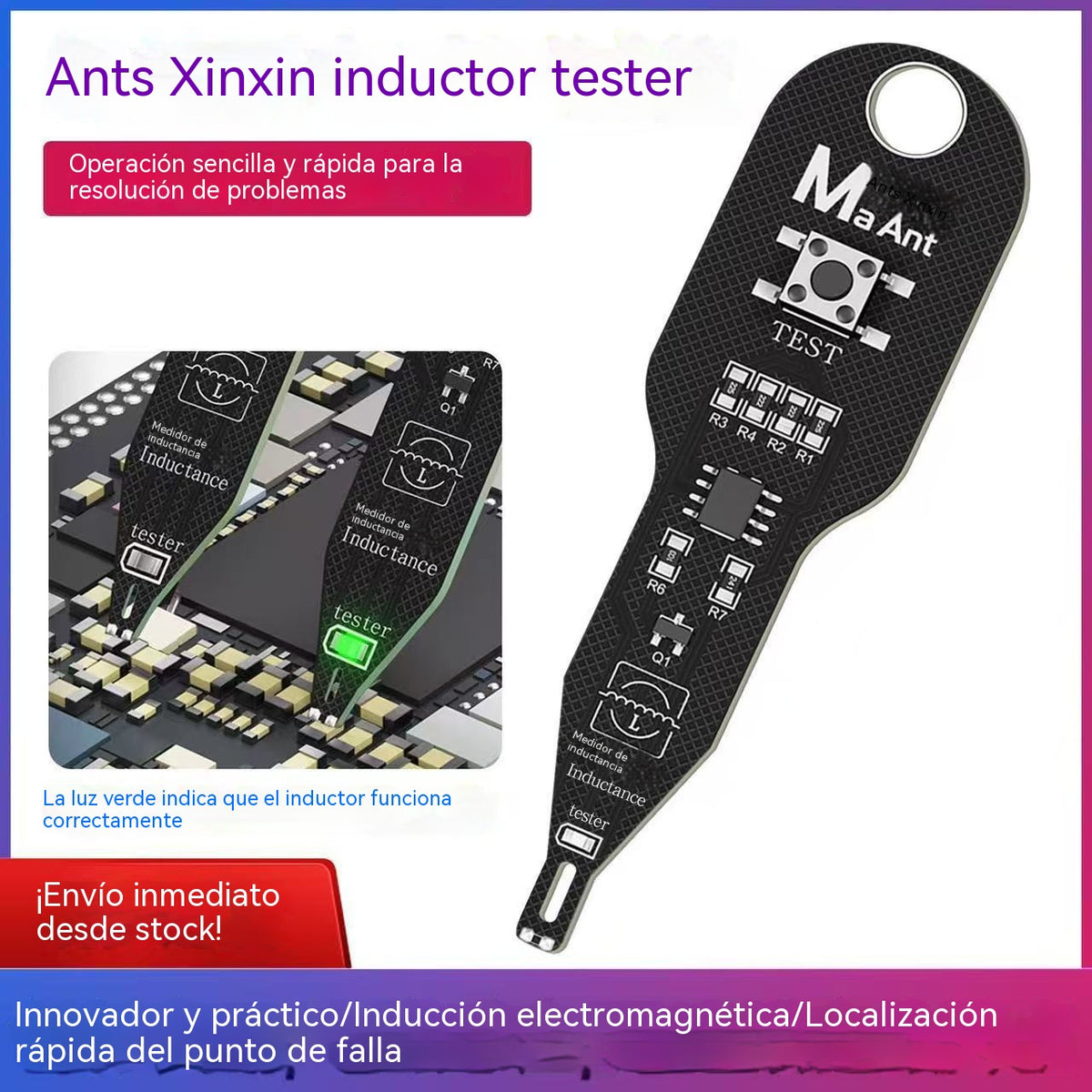 🔥【2 unidades por 25 euros】Detector de fallos de placa base inductivo de alta precisión: una herramienta importante para localizar y detectar fallos electromagnéticos en teléfonos móviles.