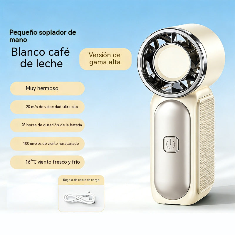 ❄Ventilador portátil de alta velocidad con sistema de superrefrigeración.