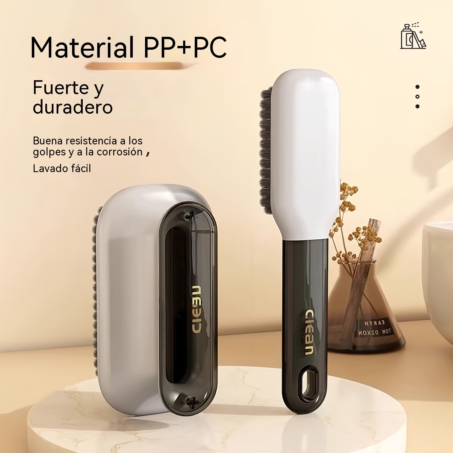 Cepillo para lavar zapatos, cepillo especial para ropa, cepillo de cerdas rígidas con mango largo, cepillo de limpieza