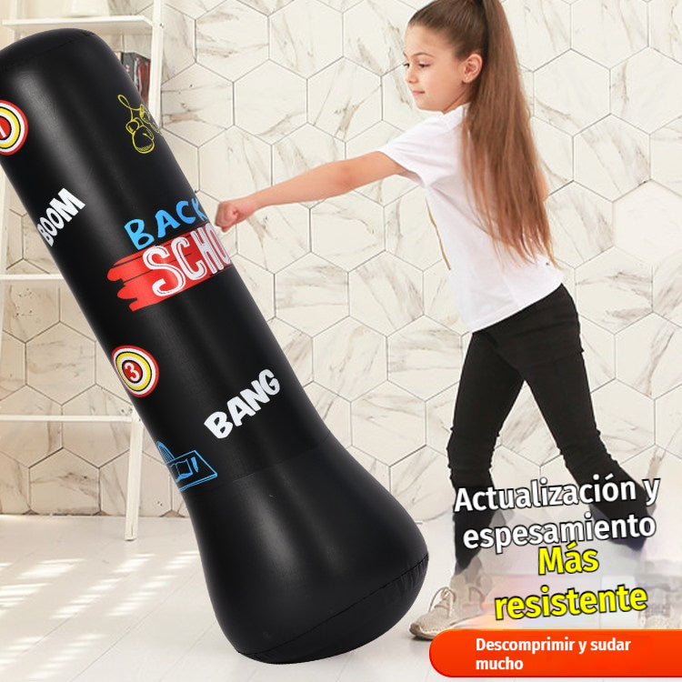 🥊 Muñeco de boxeo inflable con rebote automático – Libera energía y fomenta el movimiento ⚡