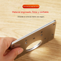 Paquete de 10 piezas (tornillos incluidos) Placa de reparación de acero inoxidable (sin bisagra)