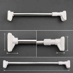 【130-240 cm, capacidad de carga de 100 kg】🏠 ✨ Esta barra telescópica ajustable multifuncional ofrece una excelente estabilidad y es ideal para colgar cortinas, ropa y mucho más.