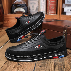 👞🔥【39-48】Zapatos casuales de cuero impermeable para hombre, cómodos y duraderos