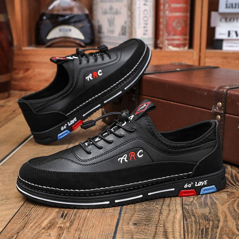 👞🔥【39-48】Zapatos casuales de cuero impermeable para hombre, cómodos y duraderos