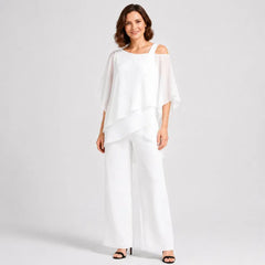 ⏳【Majica + hlače】⏰【50-120 KG】👚👖 Ženski dvodijelni set: materijal ugodan za kožu, spuštena ramena ✅