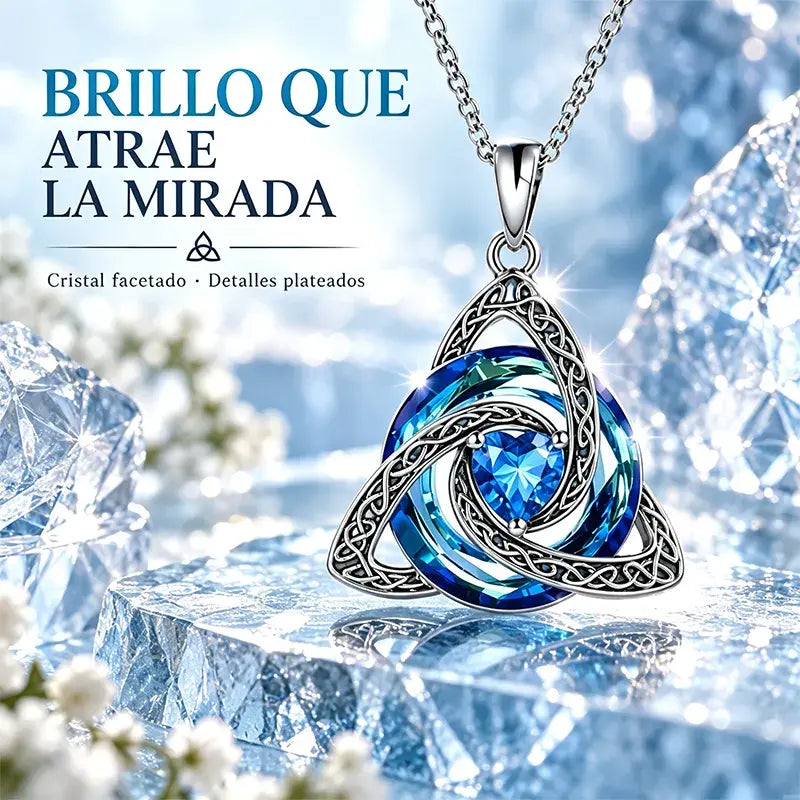 💎✨ Collar con 12 Piedras de Nacimiento y Nudo Celta | Colgante Elegante de Alta Gama para Mujer 🔮