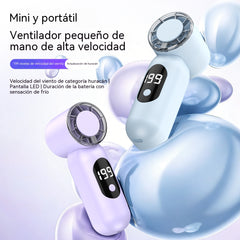 🍃🌀Nuevo ventilador portátil de mano, con gran potencia de aire y una agradable sensación de frescor