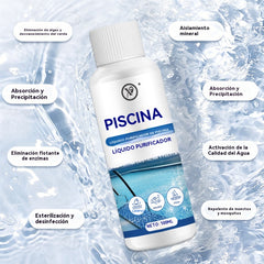 🔥【Compra uno y llévate otro gratis】🏊‍♂️ Solución purificadora para piscinas: purifica el agua, elimina la suciedad y los olores, dejando el agua de tu piscina cristalina🌊✨