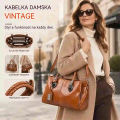 👜【Sleva 50 %】Kožená taška ve stylu Boston, vyrobená z měkké kůže, vhodná k nošení přes rameno