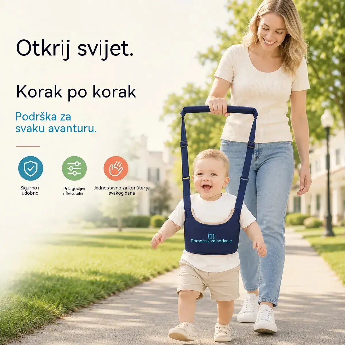 👶🚼Nosiljka za bebe 2 u 1 – prozračna, ergonomska i otporna na padove