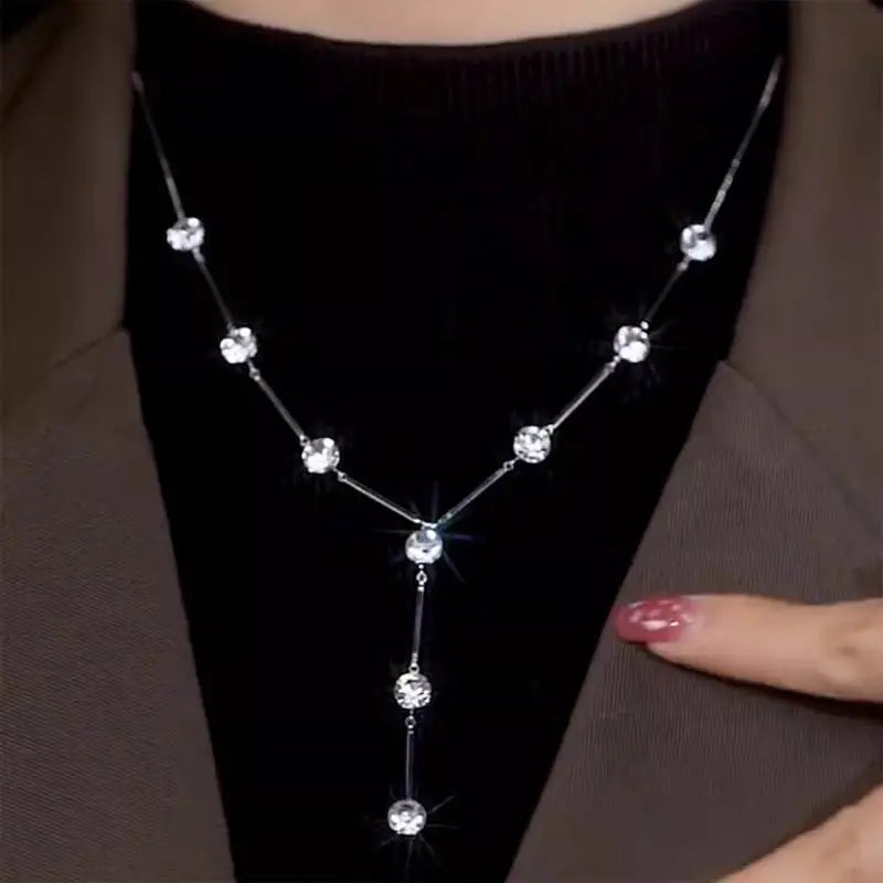🎁2 piezas 28 euro✨Elegante collar con colgante en forma de Y para mujer