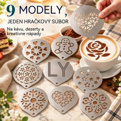 Nerezová oceľová forma na kávové latte art