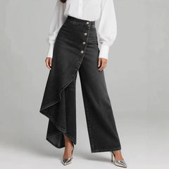 ❤️‍🔥✨【S-3XL】Vaqueros de mujer de talle alto y perneras anchas, corte holgado y diseño elegante.
