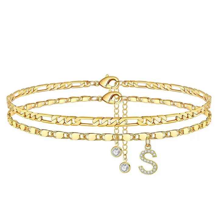 【Compra 1 y llévate 1 gratis】💰Pulsera tobillera de oro en capas para mujer