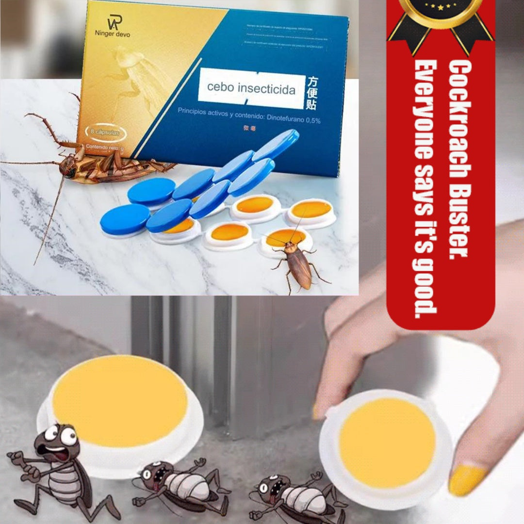 💥🔥【5 cajas con 40 cápsulas】 Parche de cebo de gel fuerte para matar cucarachas
