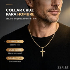 ✨🎁Collar con colgante de crucifijo para hombres y mujeres