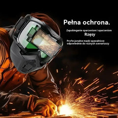🔥⚡Automatycznie przyciemniany hełm spawalniczy zapewniający bezpieczeństwo oczu