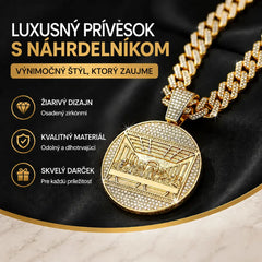 📢📢50% zľava!! ✨ Trblietavý kubánsky prívesok s retiazkou | Okamžite pozdvihnite svoj štýl💎