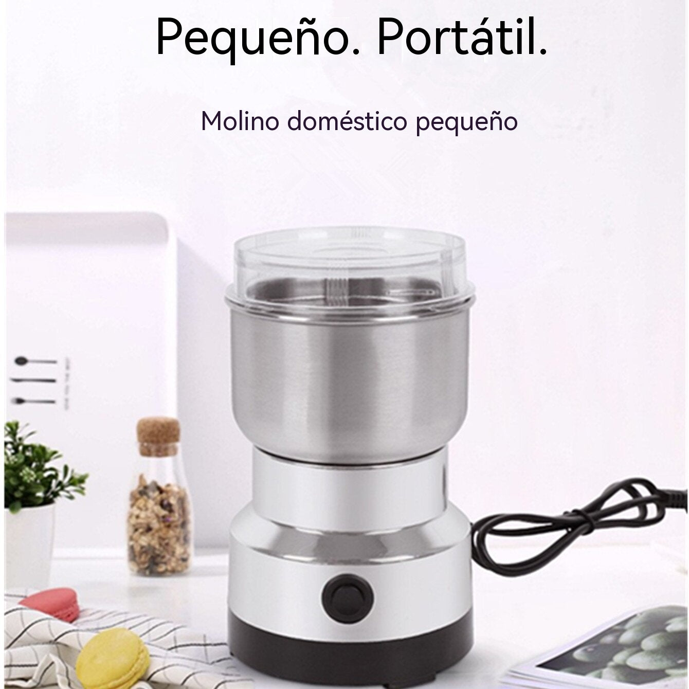 Molinillo de café portátil, totalmente automático