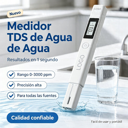 🔥Compra 1 y llévate 1 gratis🎁 Medidor de calidad del agua TDS 3 en 1: mide pH, cloro y dureza con pantalla LCD para piscinas y acuarios 🌊