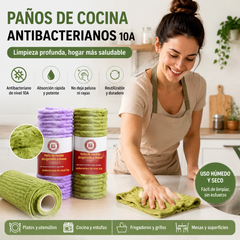【2 unidades a 27 euros】🧻 Rollo de Paño de Limpieza Desprendible de Microfibra Gruesa – Reutilizable, Seco y Húmedo, para Cocina y Hogar 🏠✨