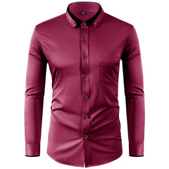 🔥✨【Nuevos estilos de otoño】【38-44 】🔥👕Elástico camisa de negocios transpirable para casual y de moda