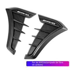 【Juego de 2 piezas】Pegatinas de protección contra arañazos para coches, pegatinas de fibra de carbono para protección contra colisiones.
