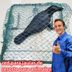 🐔 🐓🐦【40*50cm】Red para Capturar Gallinas y Aves con Mecanismo de Resorte, Fácil y Práctica