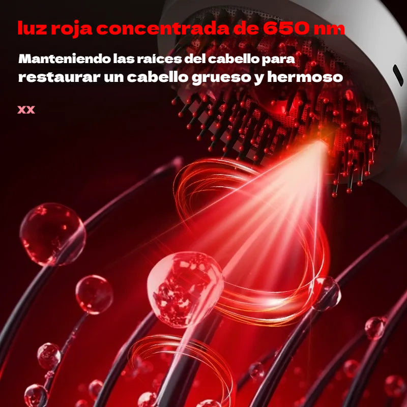 💆‍♀️Peine de masaje con spray que relaja el cuero cabelludo, peine de masaje para peinar y cuidar el cabello en casa con masaje vibratorio.