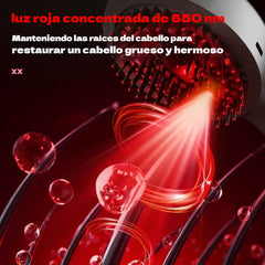 💆‍♀️Peine de masaje con spray que relaja el cuero cabelludo, peine de masaje para peinar y cuidar el cabello en casa con masaje vibratorio.
